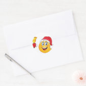 Emoji Kerst sticker Bell 1 1/2 inch (Envelop)