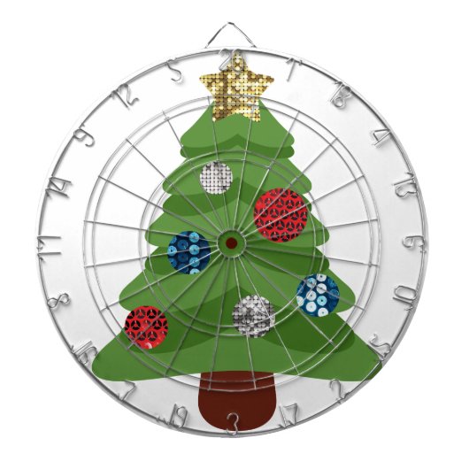emoji kerstboom dartbord (Voorkant)