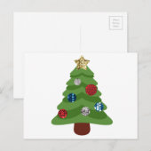 emoji kerstboom feestdagenkaart (Voorkant / Achterkant)