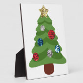 emoji kerstboom fotoplaat (Zijkant)