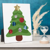 emoji kerstboom fotoplaat (Zijkant)