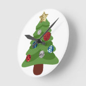 emoji kerstboom ronde klok (Hoek)