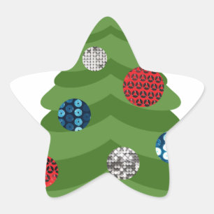 emoji kerstboom ster sticker