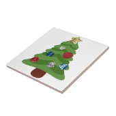 emoji kerstboom tegeltje (Zijkant)