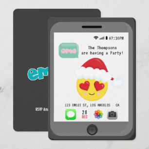 Emoji Kerstfeest Kaart