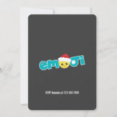 Emoji Kerstfeest Kaart (Achterkant)