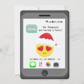 Emoji Kerstfeest Kaart (Voorkant)
