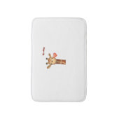 Emoji knipogen Kissing Heart Giraffe Face Badmat (Voorkant Verticaal)