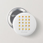 Emoji-knoppen Ronde Button 5,7 Cm (Voorkant /achterkant)