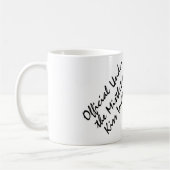 emoji kus ambtenaar onder mistletoe kus - inspecte koffiemok (Links)