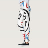 Emoji Leggings, Funny Love Face Cute Smile Emotico Leggings (Links)