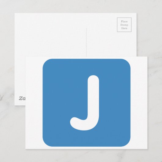 Emoji Letter J Twitter Briefkaart (Voorkant / Achterkant)