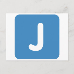 Emoji Letter J Twitter Briefkaart