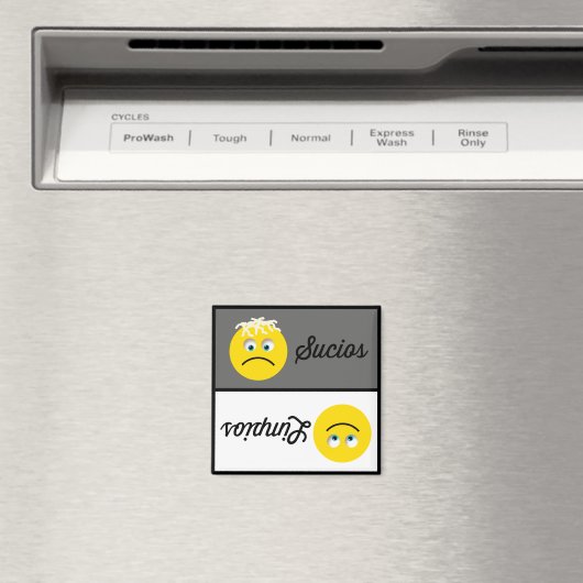 Emoji Limpios Sucios Dishwasher Magnet (Insitu (Vaatwasser))