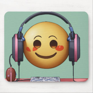 Emoji Lofi Aesthetic Mousepad – Cute & Chill Desk  Muismat
