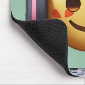 Emoji Lofi Esthetische Muismat – Cute & Chill Bure (Hoek)