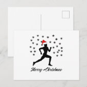 Emoji loper Kerst Grappig Feestdagenkaart (Voorkant / Achterkant)