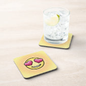 Emoji Love Bier Onderzetter (Rechterzijde)