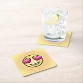 Emoji Love Kartonnen Onderzetters (Insitu)