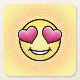 Emoji Love Kartonnen Onderzetters