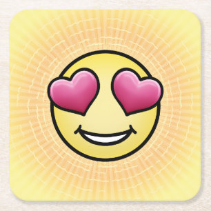 Emoji Love Kartonnen Onderzetters