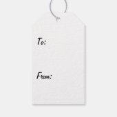 Emoji Love Patroon Cadeaulabel (Achterkant)