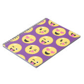 Emoji Love Pattern Notitieboek (Linkerzijde)