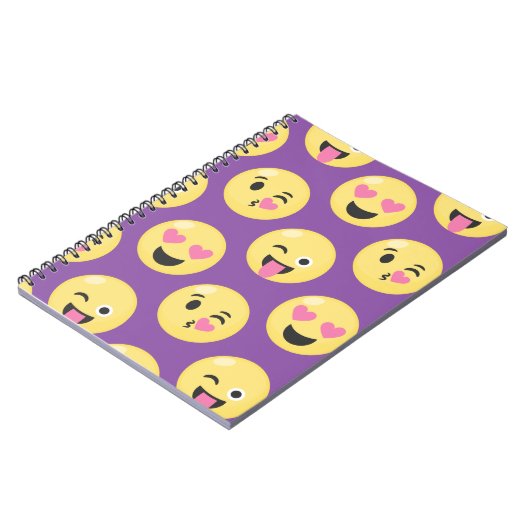 Emoji Love Pattern Notitieboek (Linkerzijde)