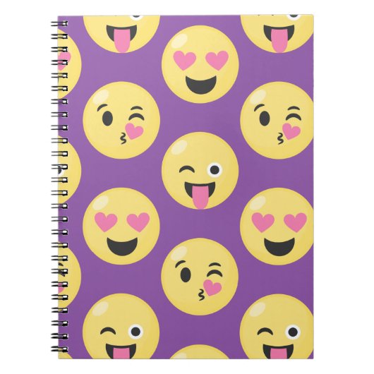 Emoji Love Pattern Notitieboek (Voorkant)