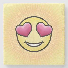 Emoji Love Stenen Onderzetter
