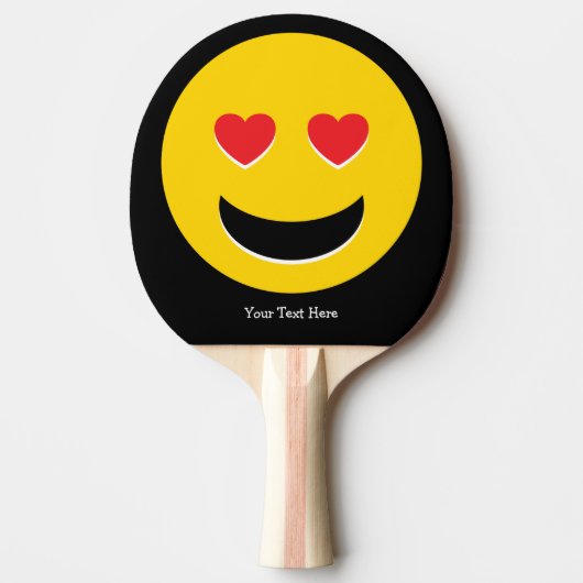 Emoji Love Tafeltennisbatje (Voorkant)