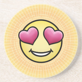 Emoji Love Zandsteen Onderzetter