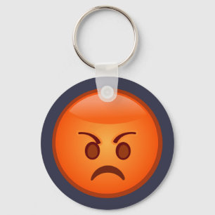 Emoji Mad Face Sleutelhanger