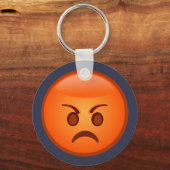 Emoji Mad Face Sleutelhanger (Voorkant)