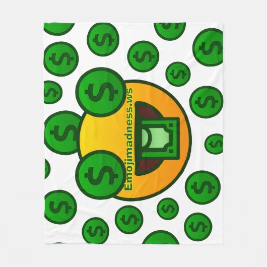 Emoji Madness Fleece Deken (Voorkant)