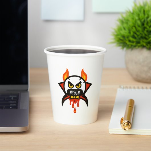 Emoji Madness Mug Papieren Bekers (Insitu)