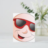 Emoji Man Face Facial Expression Briefkaart (Staand voorkant)