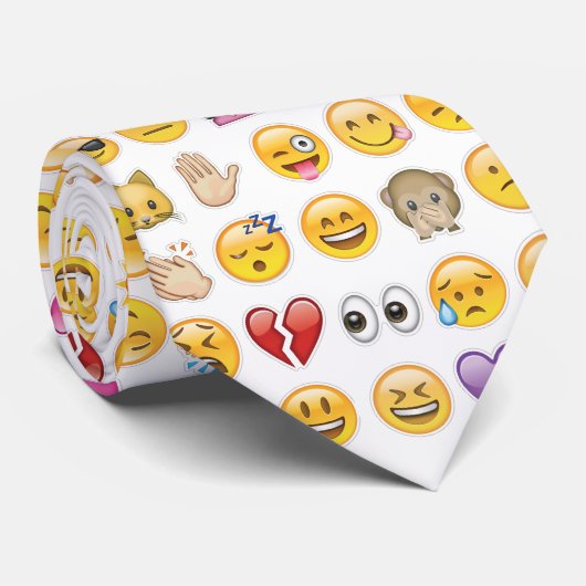 Emoji mannen stropdas (Opgerold)