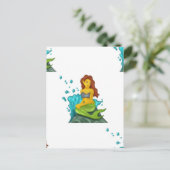 emoji mermaid briefkaart (Staand voorkant)