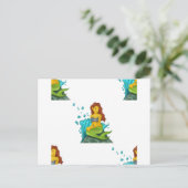 emoji mermaid briefkaart (Staand voorkant)