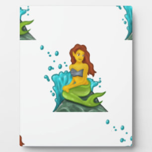emoji mermaid fotoplaat