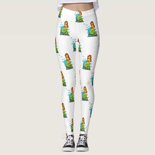 emoji mermaid leggings (Voorkant)