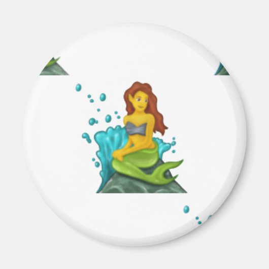 emoji mermaid magneet (Voorkant)