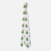 emoji mermaid mannen necktie stropdas menskleding (Achterkant)