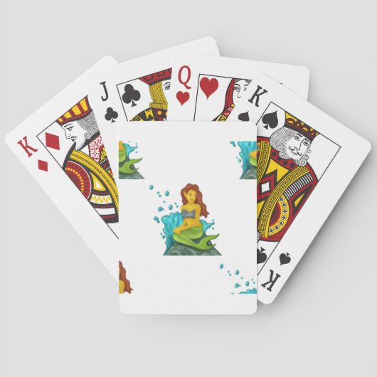emoji mermaid pokerkaarten (Achterkant)