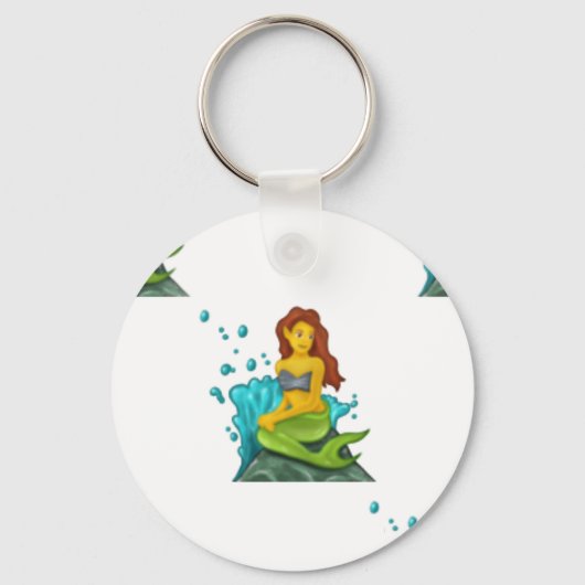 emoji mermaid sleutelhanger (Voorkant)