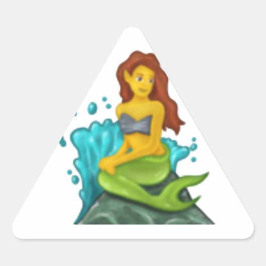 emoji mermaid sticker (Voorkant)