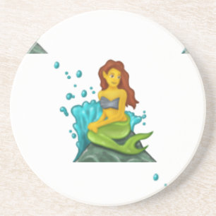 emoji mermaid zandsteen onderzetter
