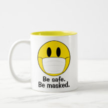 Emoji met geïllustreerd masker