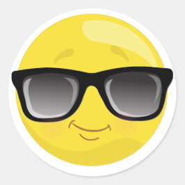 Emoji met zonnebril Stickers